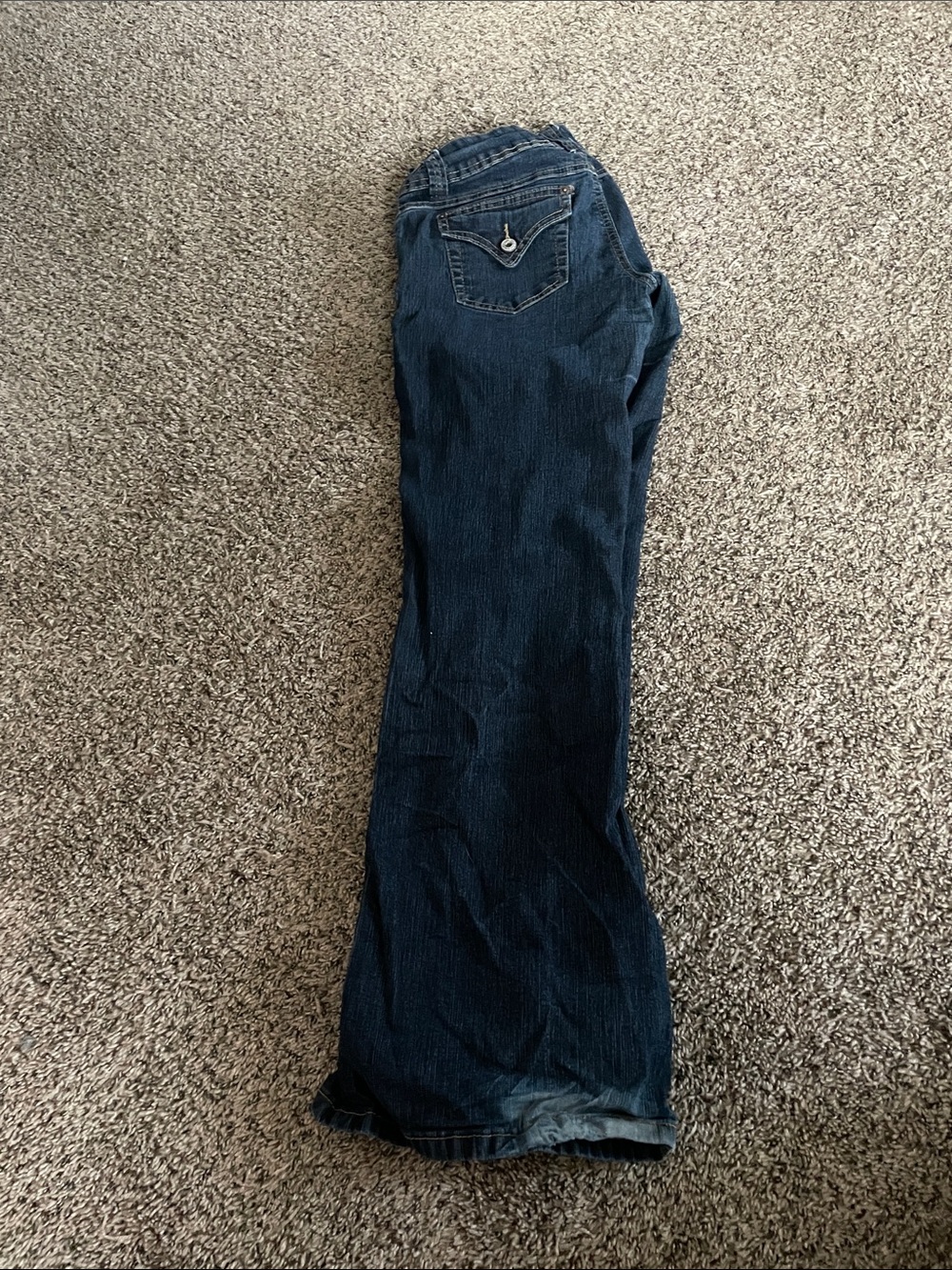 Angels Women's Dark Blue Flare Jeans